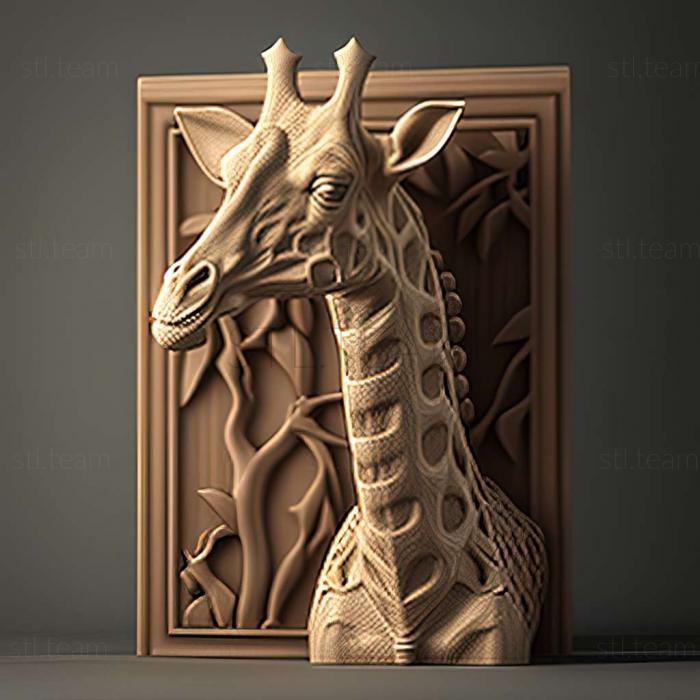 3D модель Знаменита тварина Жираф Медічі (STL)